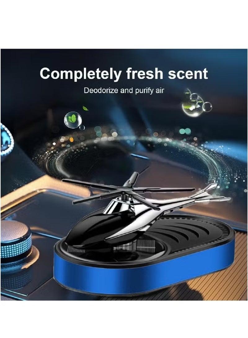 Car Air Freshener Mini Helicopter Rotating Solar Airplane – Stylish and Functional Solar-Powered Car Freshener with Rotating Design for a Fresh, Clean Interior - Image 3
